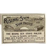 Rising Sun Stove Polish 1894 Advertisement Victorian Sun Paste 3 ADBN1vv - $385.67 MXN
