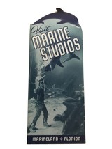 Vintage Diecut Visit Marine Studios Tourism Brochure from Marineland Florida FL - £2.78 GBP