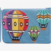 Balloons in Flight Stitch &amp; Zip Needlepoint Purse Kit - Create Your Own Stylish - $76.18