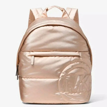 Michael Kors Rae Medium Quilted Nylon Rose Gold Backpack 35F1G5RB6M NWT ... - £91.53 GBP