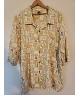 Pusser&#39;s West Indies Silk Blend Men&#39;s Camp Hawaiian tiki Aloha Shirt XXL - $14.40