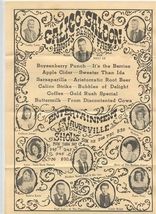 Knott's Berry Farm Calico Saloon Tunes Drink Menu Vaudeville Show Progra... - $13.86