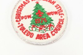 Vintage 1976 Toledo Council Pow Wow Christmas American Boy Scout BSA Camp Patch - $11.69