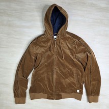 Marine Layer Soren Hooded Corduroy Jacket Mens Size Medium Brown Hiking ... - $930.82 MXN