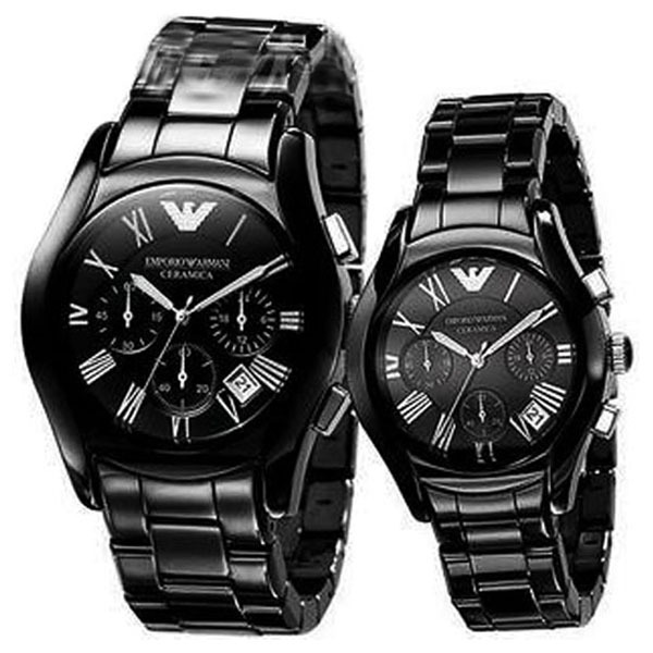 EMPORIO ARMANI HIS & HERS AR1400 AND AR1401 WATCHES