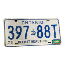 1972 Ontario license plate Vintage Man Cave Garage Classic Car Decor - $28.74