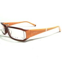 Etro Eyeglasses Frames VE9856 COL.9C6 Brown Orange Striped Semi Rim 52-16-135 - £43.96 GBP