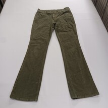 Old Navy RN#54023 Women’s Green Corduroy Cotton Blend Trouser Pants Sz 6 (28×29) image 15