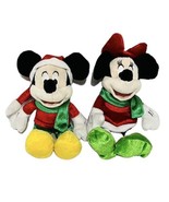 Vintage Dan Dee Collector&#39;s Choice 8&quot; Christmas Mickey Mouse &amp; Minnie Pl... - $23.38 CAD
