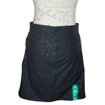 New Orvis Black Rose Skort Floral Embossed Print Golf Active Womens Size XL - £17.21 GBP