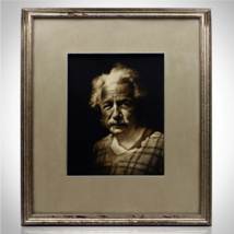 Albert Einstein Beckett Certified Hand-Signed Photograph Vintage Frame!!! - $39,999.99