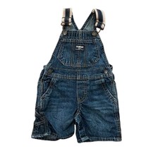 OshKosh B&#39;Gosh Denim Blue Overall Shortalls Infant Size 18 Months - £11.19 GBP