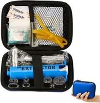 Snake Bite Kit, Bee Sting Kit, Emergency First Aid Supplies, Venom Extractor Suc - £23.50 GBP