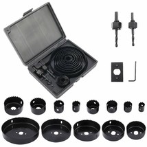 19 Pieces Hole Saw Set With 3/4&quot; To 5&quot; (19Mm-127Mm) Saw Blades,, Plastic - £33.85 GBP