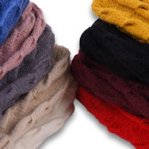 Autumn And WinterSolid Color Beanie  Set - £7.92 GBP
