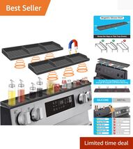 Eco-Friendly Magnetic Spice Shelf - Secure &amp; Easy-to-Clean Kitchen Organ... - $34.60