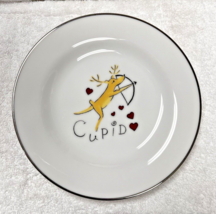 Reindeer by POTTERY BARN Cupid Salad Plate 8 1/2 Inches Never used - £19.39 GBP