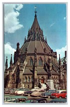 Parliament Library Ottawa Ontario Canada UNP Chrome Postcard R30 - £2.37 GBP