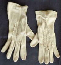 Nice Vintage Beige Color Nylon Lady’s Dress Gloves – GDC – NICE VINTAGE ... - $9.89