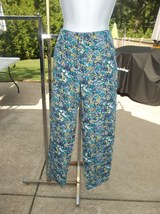 NWOT ANN TAYLOR LOFT CUTE BLUE FLORAL CROP PANTS 6 - £15.04 GBP