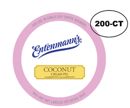 Coconut Cream Pie  Single Serve Cups 200 ct wholesale Entenmann&#39;s - £62.34 GBP