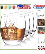 Crescendo 15.5oz Lead-Free Crystal Tumblers Set of 4 - Dishwasher Safe E... - $1,548.35 MXN