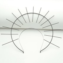 5PCS Glowing Sunlight Pattern Double Layers Metal Wire Headbands Goddess Aura Ha - £73.76 GBP