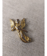 Gold Plated Guardian Angel Pendant - $48.86 CAD