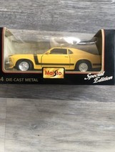 Maisto 1970 Ford Mustang Boss  Special Edition Yellow 1:24 Die Cast NIB.... - £9.31 GBP