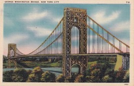 New York City NY George Washington Bridge Postcard E01 - £5.02 GBP