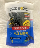 New Joe Boxer Detoxifying Charcoal Face &amp; Body Cleansing Wipes 30 Ct - $109.88 MXN