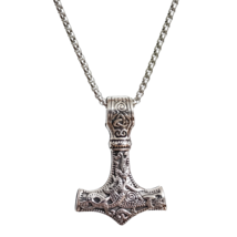 Pendentif Thors Hammer Jormungandr collier serpent Midgard bijoux et sac... - £9.08 GBP