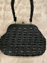 Granny Crochet square handbag Kiss Lock - £19.40 GBP