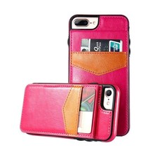 Vertical PU Hot Pink Flip Leather Case Apple iPhone 12 11 X XS XR 8 7 6 5 Pro - £15.14 GBP