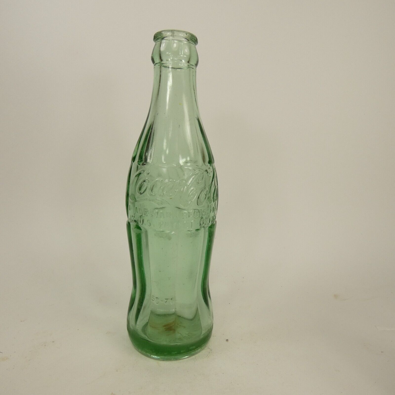 Primary image for Vintage Coca Cola Embossed 6 1/2 Oz Green Soda Bottle - Tallulah, LA.  FOJEU