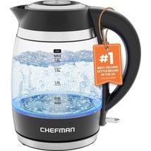 Chefman Electric Kettle, 1.8L 1500W, Hot Water Boiler, Removable Lid for... - $15.84
