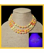 Vintage Western Germany 3 Strand Lucite Acrylic Graduated Beaded Necklac... - €42,50 EUR