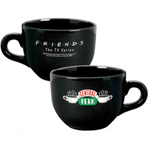 Friends Central Perk Coffee 24 oz Ceramic Mug Black - £19.16 GBP