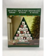 Kirkland Advent Wooden Christmas Tree Calendar In Original Box - $33.65