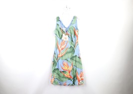 New Tommy Bahama Womens Size 2 Silk Flower Floral Hawaiian Beach Shift Dress - £78.99 GBP