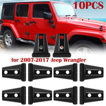Hood &amp; Door Hinge Cover For 2007-2017 Jeep Wrangler Jk Jku Exterior Accessories - £33.64 GBP
