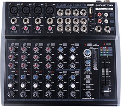 Sound Town Professional 12-Channel Audio Mixer With Usb Interface,, Triton-A12Bd - $136.59