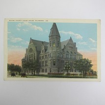 Antique Richmond Indiana Postcard Wayne County Court House UNPOSTED - £7.86 GBP