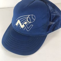 Baseball softball trucker hat mesh snapback Blue ￼NV Nevada VTG ￼KC - $4.20