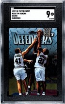 Tim Duncan 1997-98 Topps Finest Silver Embossed Rookie Card (RC) #306- SGC Grade - £47.36 GBP