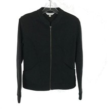 NWOT Womens Size XS Garnet Hill Dark Gray Full Zip Lightweight Jacket - £32.36 GBP