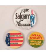 3 Pinbacks Slogans Cause Solar Committee to Intervene Anywhere Puerto Rico - $6.79