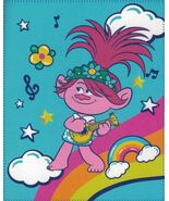 Trolls Poppy Fleece Throw Blanket Measures 40 x 50 Inches. - $16.78