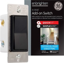 Ge Enbrighten Add On Switch, 47186, Black, Ge Z-Wave And Ge Zigbee Smart - $44.98