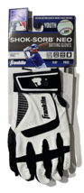 Franklin Youth L Shok Sorb Neo Batting Gloves Play Like Pro Salvador Perez White - £22.01 GBP